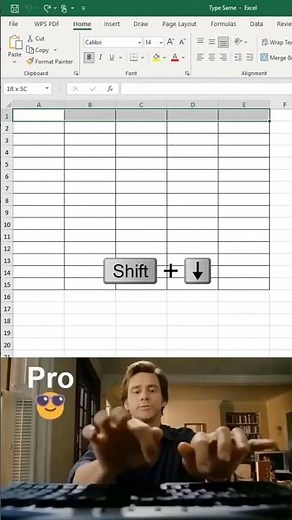 Type Same In Multiple cells at once using one shortcut in Excel💥।।Ms Excel To Ninja Trick #ytshorts