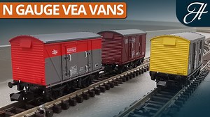 The all-new N gauge VEA vans from Sonic Models, distributed by Revolution Trains have proven to be very impressive, with a weighty chassis, incredible detail and crisp liveries. Here, we put them through their paces on our test track. Order yours here: http://bit.ly/304rGuN | Hattons Model Railways
