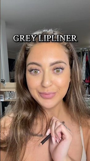Trying on GREY Lip Liner?! 🩶