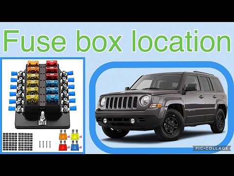 The fuse box location on a (2007-2017) Jeep Patriot