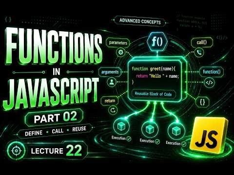 JavaScript Array Methods Tutorial 2026 | map(), filter(), reduce(), Arrow Functions | Lec 22 Part 2