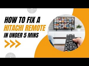 Don't Replace It Yet! How to Fix a Hitachi TV Remote Control in Minutes