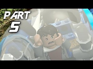 LEGO Jurassic World Video Game Walkthrough Gameplay Part 5 - Gyrosphere Valley (PS4)