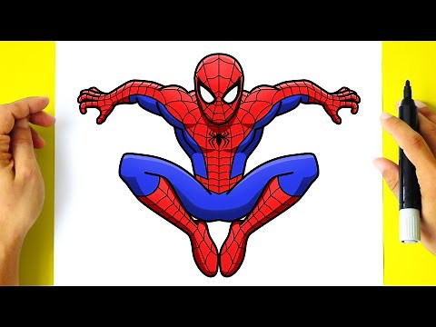 How to DRAW SPIDER-MAN Classic Suit - Original Version