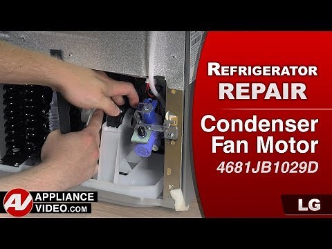 LG Refrigerator - Freezer Not Cooling - Condenser Fan Motor Repair and Diagnostic
