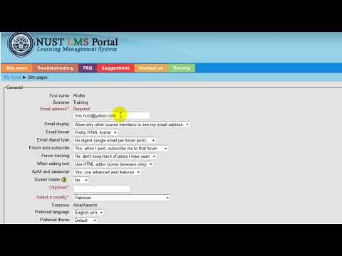 Getting Started with LMS NUST
