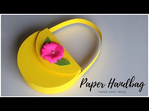 How To Make Paper Handbag? EASY Paper Craft Ideas