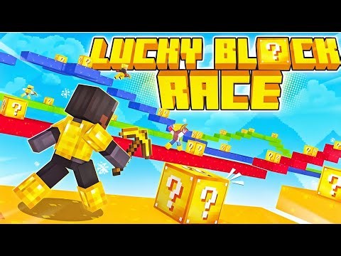 "Minecraft Lucky Block Race Challenge! 🚀💎 Who Will Win?"