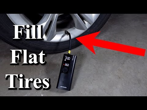 How to Use AirMoto Smart Pump to FIll Tire - Handheld Tire Inflator Portable Air Compressor