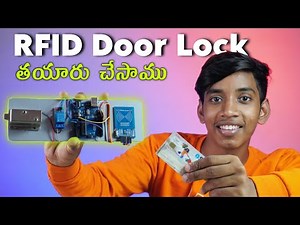 How To Make RFID Door Lock | Arduino Project | RFID In | Telugu Experiments