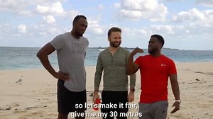 1.4K reactions · 386 shares | Watch Now! Kevin Hart & Usain Bolt races each other, who did you think won! It might surprise you...#Digicel #DigicelTopUp #UsainBolt #KevinHart | Digicel Top Up | Facebook