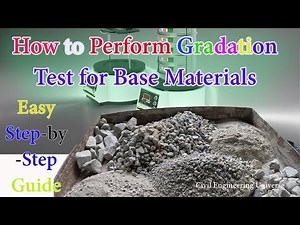 How to Check Gradation of Base Materials / Sub Base Materials ??construction material sieve analysis