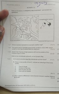Activity 1.2 – Synoptic Weather Map QuestionsRefer to the ske... | Filo