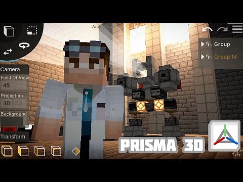 Making a Minecraft Animation in 4 HOURS - Prisma 3D 2.0(Mobile App)