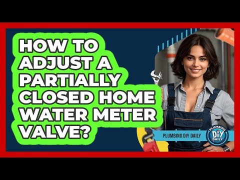 How To Adjust A Partially Closed Home Water Meter Valve?