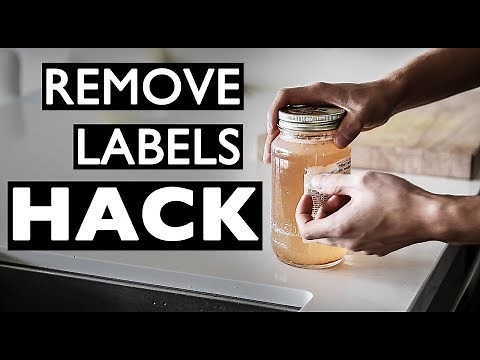 How to remove stickers from glass bottles | EASY NATURAL WAY