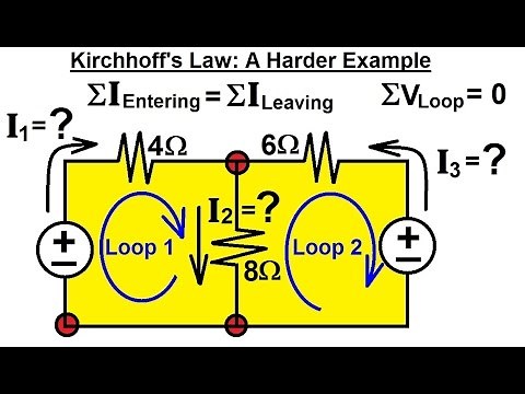 Electrical Engineering: Basic Laws (12 of 31) Kirchhoff's Laws: A Harder