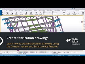 Create fabrication drawings in Tekla Structures
