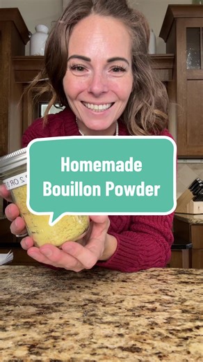 Homemade Bouillon Powder #homemade #recipe #savemoney #homestead #bouillonpowder 1c Nutritional Yeast 2 1/2tbsp Salt 2tbsp Garlic Powder 2tbsp Onion Powder 2tbsp Oregano 2tbsp Rosemary 1/2tsp Pepper