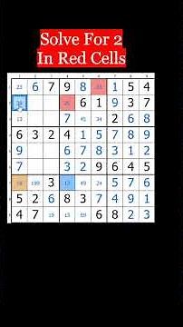 How To Solve Hard Sudoku With Y-Wing Sudoku Shorts 120 #Sudoku #puzzle #shorts