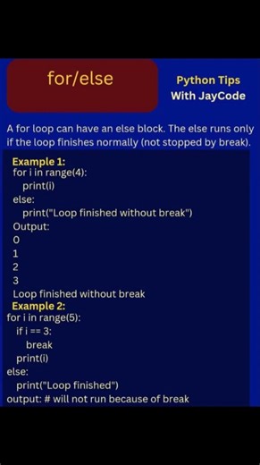 for loop with else in python #pythonprogramming #forloop #ifelsestatement ‪@CodeWithHarry‬