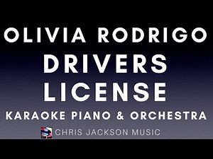 Olivia Rodrigo - drivers license | Karaoke Piano & Orchestra