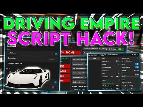 [NEW] Driving Empire Script Hack / GUI | Infinite Cash Farm | Auto Win Race | *PASTEBIN 2023*