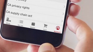How to change location setting in Target app