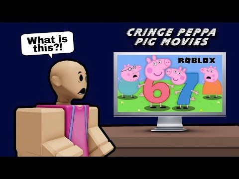 67?! 😭 | Watching Cringe Peppa Pig Movies in Roblox! 😦