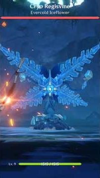 Cryo Regisvine boss | Undefeated boss #trending #genshinimpact #shortvideos #viral #genshin #shorts