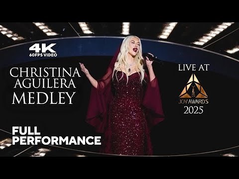 [4K 60FPS] Christina Aguilera - Opening + Medley (Live at Joy Awards 2025) [Full Performance]