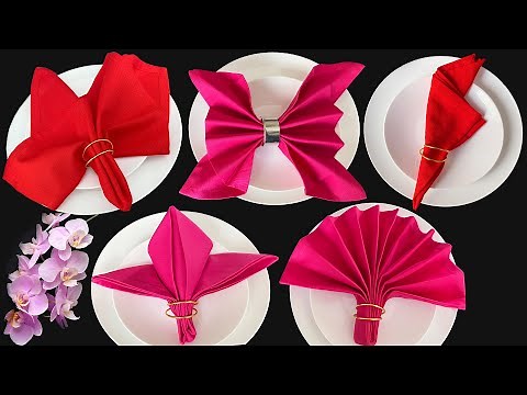 How to Fold Napkins with Rings: 5 Elegant Ways