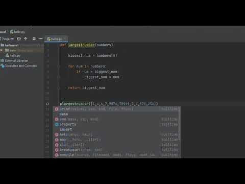 Python - Find The Largest Number In A List