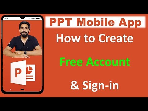 How to Create Free Account & Sign in Microsoft PPT PowerPoint Mobile App