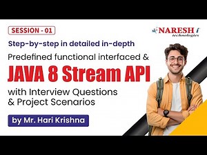 Predefined Functional Interfaces & Stream API | Java 8 Features | Hari Krishna | Naresh IT