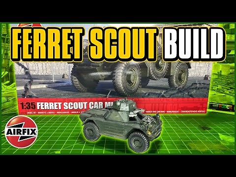 Building the Airfix Ferret Scout Car 1/35 : Model Kit Build Video