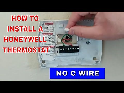 How to install a Thermostat (C-wire adapter)