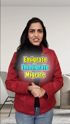 Emigrate Vs Immigrate Vs Migrate | Difference and Meaning Explained Clearly | English Vocabulary