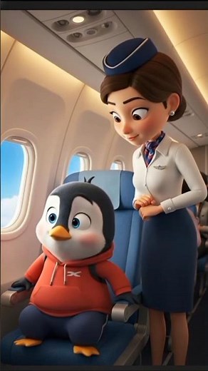 When Pingu Flies for the First Time… Things Get Funny! 🤣🐧✈️