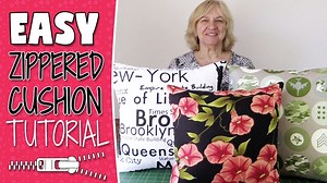 Zippered Cushion Cover Tutorial
