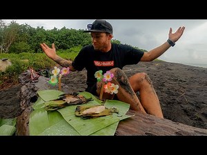 CATCH AND COOK TROPICAL ISLAND STYLE.. this is the best way to cook fish! INSANE FISHING!