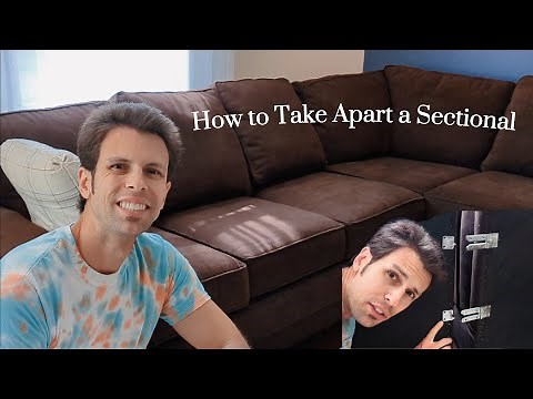 How to Take Apart a Sectional Sofa / Couch