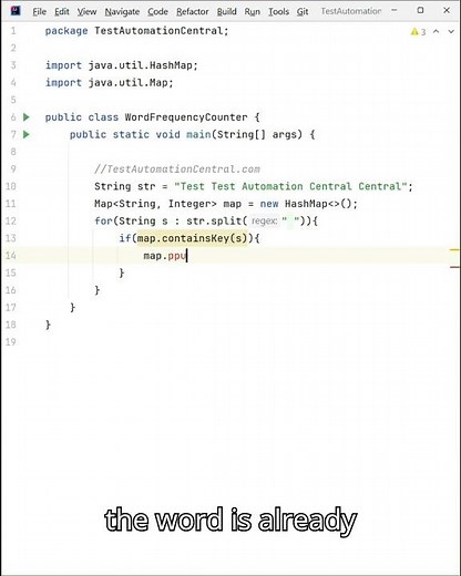 Java Program to find Word Frequency Count | Test Automation Central