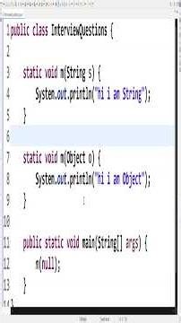 Java Method Overloading Mystery: m(null) #overloading #javafullstack #javaprogramming #javainterview