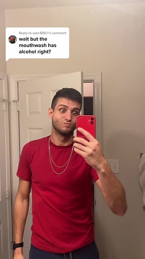 Replying to @user.800.1 Wait but did the mouthwash have alcohol in it and burn? 🔥 👀 #burn #mouth #wash #use #funny #eyes #wild #model #crazy #lesson #learn