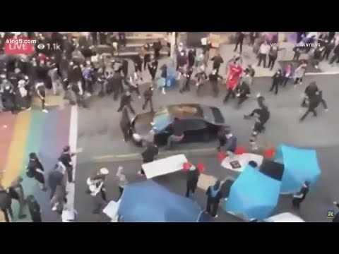 Seattle protester recovering after getting shot while trying to stop car heading toward crowd