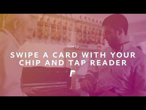 PayPal Chip and Tap card reader: How to swipe a card