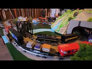 4x8 Menards O-gauge Tubular Track Layout update