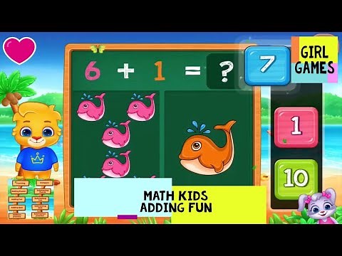 Math Kids Adding Fun Game Numbers 1 to 10 - Addition for Kindergarten, Grade 1 - Math Games for Kids