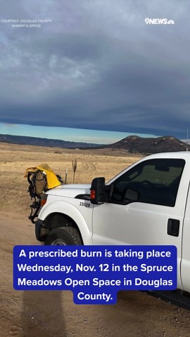 Prescribed burn taking place near Larkspur